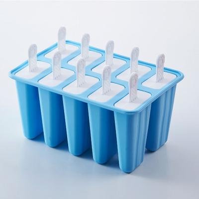 China Sustainable Reusable DIY Silicone Ice Pop Molds Easy Release Ice Pop Maker for sale