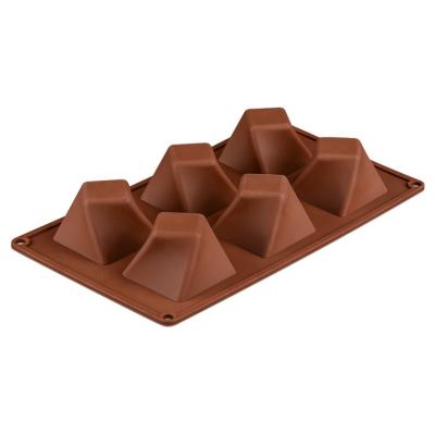 China Disposable Amazon hot sale 6 cell medium chocolate bar candy mold sugarcraft fondant mold for sale