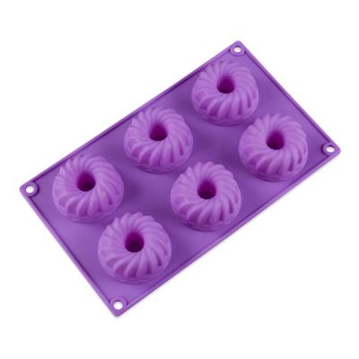 China Amazon Sustainable Hot Selling Cupcake Molds Cups Silicone Muffin Baking Pan for sale