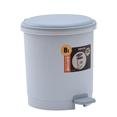 China Sustainable No Dirty Hands No Noise Trash Can With Pedal Sealed Automatic Trash Can for sale