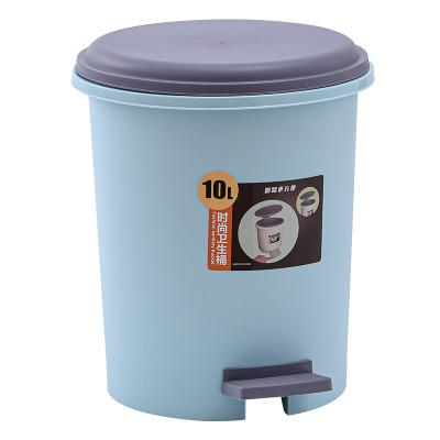 China Wholesale Foot Operated Trash Can Viable Custom High Quality Circle New Design for sale