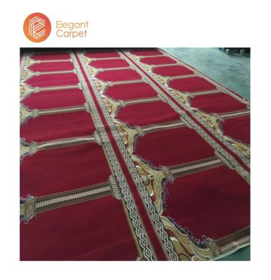 China Non-Slip Muslim Wall To Wall Prayer Mat Roll Mosque Karpet Masjid for sale