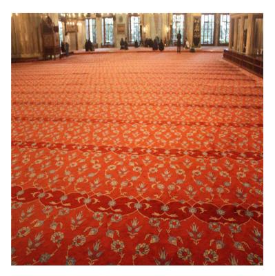 China washable cheap wall to wall prayer maker mat for mosque factory in china for sale