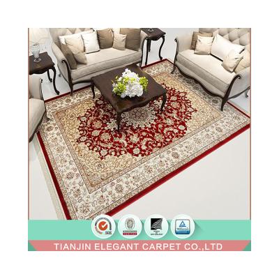 China Persian Machine Made Pattern Jacquard Silk Viscous Rug Area Rug Mat 100% Polypropylene for sale