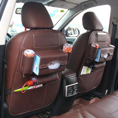 China PU Leather Car Back Seat Organizer 2019 New Arrival For Universal Cars for sale