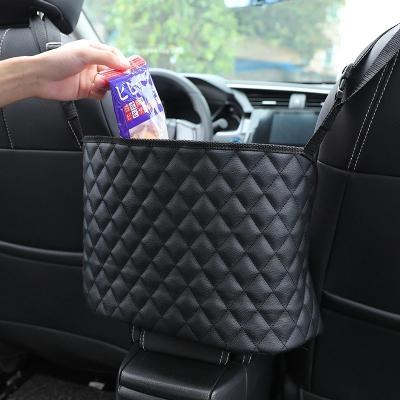 China Leather Organizer Car Handbag Holder Backseat Storage Between Backseat Pet Children's Car Seat Organizer Front Seat Storage Barrier for sale