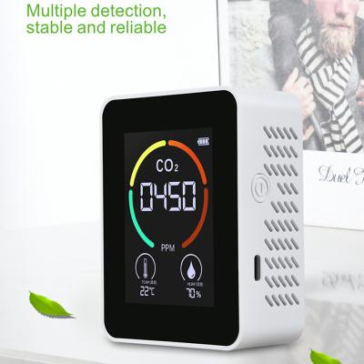 China High Quality ABS+TFT LCD Screen Mini Handheld Air Quality Co 2 Indoor Air Sensor Monitor Detector for Office Home Warehouse Security for sale