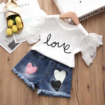 China Wholesale 2 Pieces Casual Unisex Baby Summer Children Cute Toddler Boy Mid-Little Children Clothes for sale