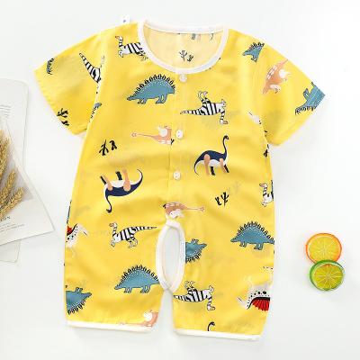 China Wholesale Newborn Child Style Comfotable Summer Clothing Thin Cotton Silk Cotton Baby Shorts Shorts Romper for sale