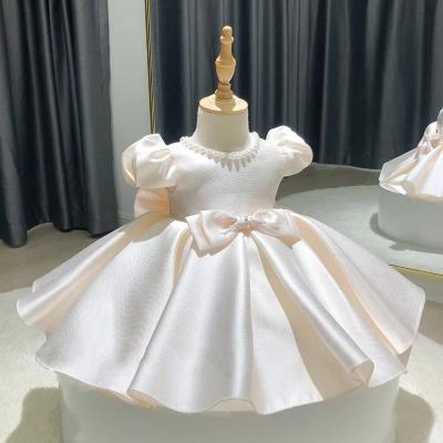 China Comfotable Princess Pettiskirt First Communion Little Girls Kids Dress Piano Costume Birthday Flower Girl Dresses Toddler White Wedding for sale