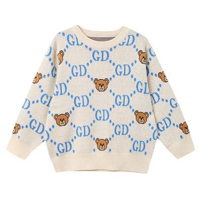 China Princess Chinese Red Knitted Top Cute Cartoon Clothing Hot Baby Boy Children New Design Viable Winter Children Knit Girl Sweater for sale