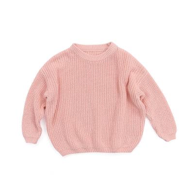 China Fashion Baby New Pullover Rose Pink Wool Cotton Viable Standard Cute Fall Winter Warm Knitted Sweater for sale