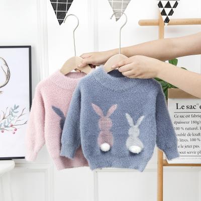 China New Style Sustainable Lovely Cute Standard O-Neck Printed Unique Autumn Winter Long Sleeve Baby Knit Sweater for sale