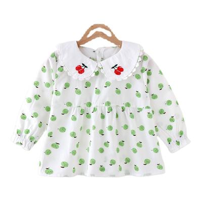 China Autumn Casual Baby Longsleeve Bluz Korean Cotton Anti-Shrink Embroidered Collar Blusa Clothes Shirts&tops Girls Blouse Camisa Shirt for sale