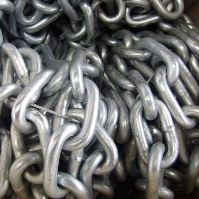 China Hot Dipped Galv Anchor Chains. Grade U3 Studless Link Anchor Chains for sale