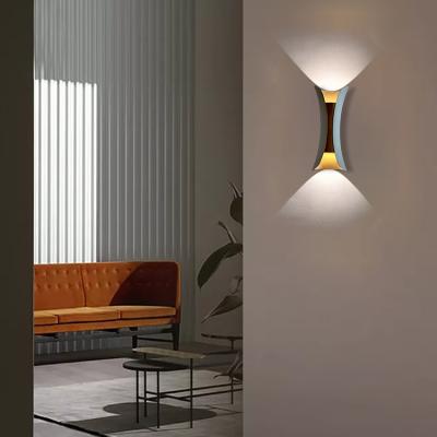 China Villa Corridor Hall 6w 10w 20w 40w Modern Indoor Aluminum Decorative LED Wall Lamp for sale