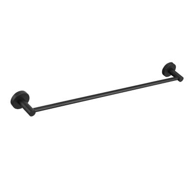 China Modern Single Accessories Stainless Steel Bathroom Matte Black Towel Racks for sale