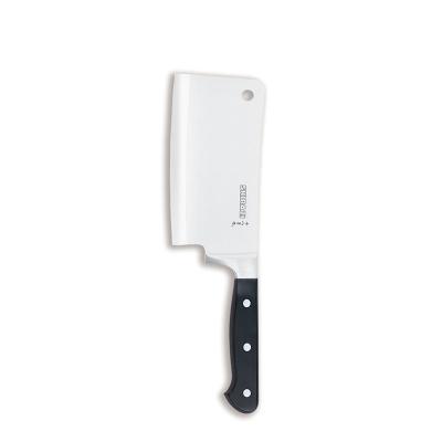 China Wholesale Disposable Black Handle Stainless Steel Cleaver Kitchen Knife Chinese Chef Cleaver Meat Knife for sale