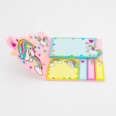 China 25x5 Unicorn Shape Sticky Note Pads Pad With Printing for sale