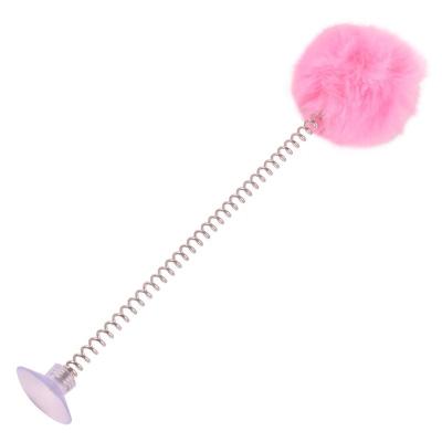 China Cat Toys Sucker Spring Feather Funny Viable Interactive Cat Toys Ball for sale