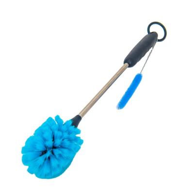 China 2PCS 360 Degree Long Sustainable Rotating Brush Cup Bottele Handle Nylon Cleaning Cleaning Brush for sale