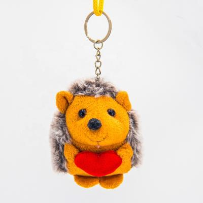 China Fasion Kids Plush Brown Mental Hedgehog Key Chain for sale