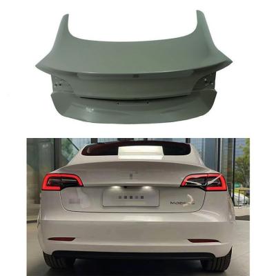 China Aluminum alloy rear trunk tailgate trunk cover for tesla model 3 1081460-E0-D 1601460-E0-A body parts for sale