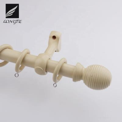 China LONGTE CLASSIC Wooden Window Curtain Pole Curtain Pole Bracket for sale