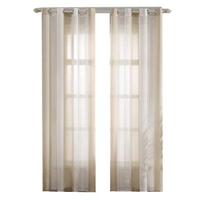 China Europe home decoration simple and elegant semi sheer high quality voile curtains for living room for sale