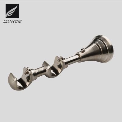 China Modern Window Curtain Rod End Metal Telescoping Metal Barriers Curtain Rod Bracket for sale