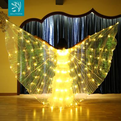 China Props 280 LED Colors 4 Change Light Belly Dance ISIS Wing for Ladies Bellyqueen for sale