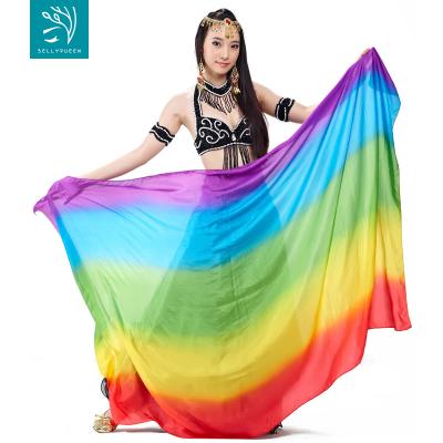 China Belly Dancing Accessories 100% Silk Belly Dance Veil BellyQueen for sale