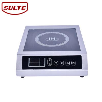 China Induction Cooktop, Stainless Steel Single Burner Induction Hotel 3500W Push Button Cooker for sale