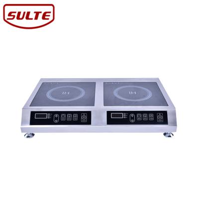 China Commercial kitchen timer/power appliances easy electric cooktop industrial kitchen induction with 2 zones for sale