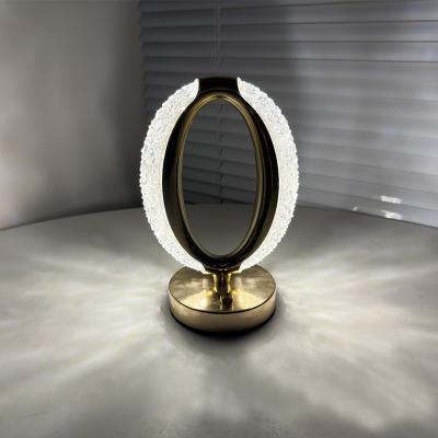 China Lighting Functions Net Red Star Eye Lamp Night Light Touch Switch Frame Bedside Crystal Acrylic Night Light for sale