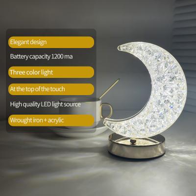 China New-designed red creative warm eye touch internet night light bedroom sleep lamp personality desk lamp bedside cabinet dormitory touch protect for sale