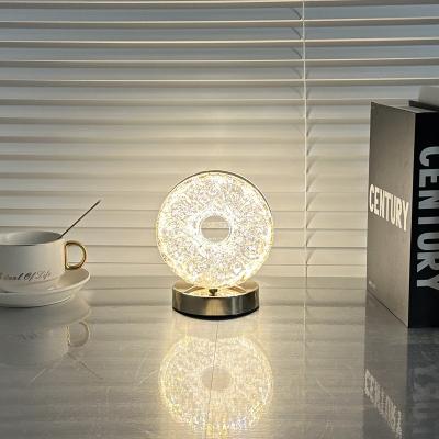 China Red Type The Sense Bedside Light Luxury High-grade Atmosphere, Modern 2023 New Internet Night Lamp Bedroom Ins Girl Charging Light for sale