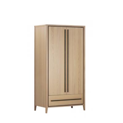 China Modern Wooden Wardrobe Bedroom Wardrobe Clothes Storage Furniture Two Door Wardrobe Closet for sale