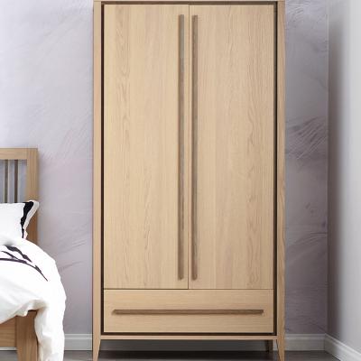 China Modern Wooden Wardrobe Bedroom Wardrobe Clothes Storage Furniture Two Door Wardrobe Closet for sale