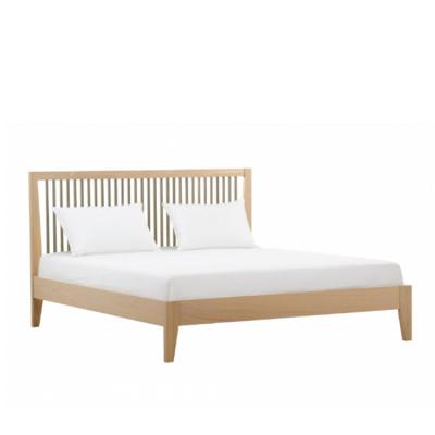 China Hot Sale Modern Soft And Comfortable Modern Double Bed Bedroom Furniture 1.5 Meters Large Natural Color Bed for sale