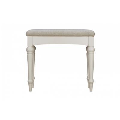 China Modern Wholesale High Quality Wooden Classic Simple White Home Makeup Stool for sale