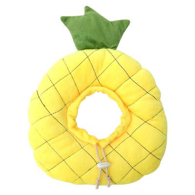 China Padded prevent licking and sharp headgear beautiful fruit shaped cover pp fashion pp cotton Elizabethan collar S M for sale