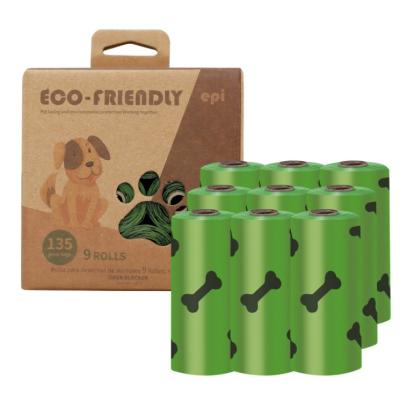 China 2021 Sustainable Biodegradable Eco Friendly Compostable Pet Dog Waste Poop Bags Disposable Pet Pick Poop Up Bag for sale