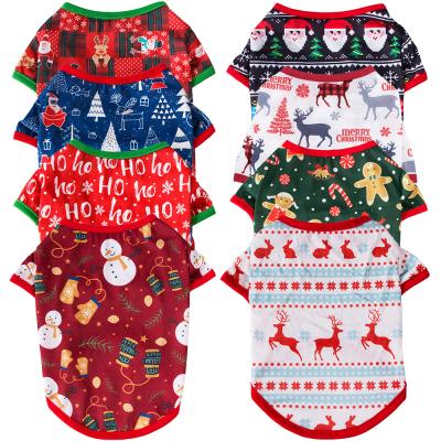 China Viable Wholesale OEM Pet Costume Christmas Clothes New Year Dog and Cat Clothes Pets Dog Cat Apparel for sale