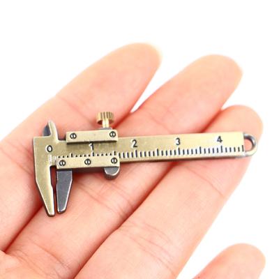 China Simulation 1/12 Miniature Vernier Caliper For Doll House Cartoon Toy Dollhouse Decoration Vernier Caliper Model Mini Ruler for sale