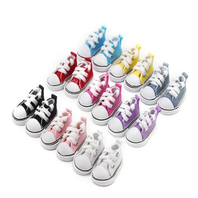 China Cartoon Toy 5cm Canvas Shoes For Elf Dolls Cool Fashion Mini Shoes For DIY Handmade Baby Doll - Doll Sneakers Accessories for sale