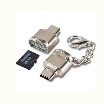 China Magnetic Type C USB 3.1 Smart Mobile C OTG Cards Read Memory Card Reader Zinc Alloy Alloy for sale