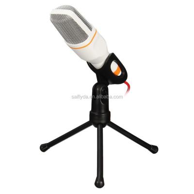 China Microphone Handheld Computer Karaoke Chat Condenser Microphone With Stand Professional Condenser Microphone for sale