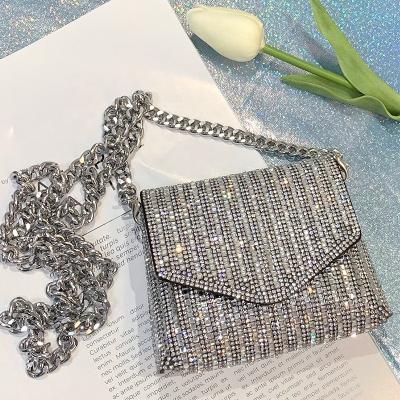 China Bling Diamond Rhinestone Bling Crystal Crossbody Mini Bags Clutch Women's Shoulder Bags Purses and Handbags Bags Women Handbags Ladies for sale