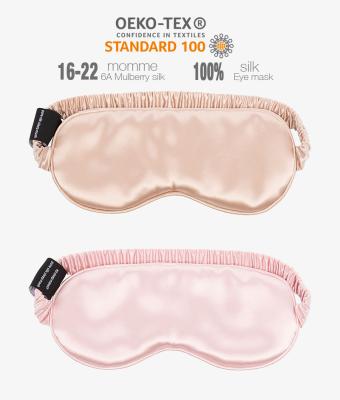 China Anti-Puffiness OEM ODM Customized Mulberry Silk Eye Mask Custom Style With Silk Solid Color Eye Masks for sale